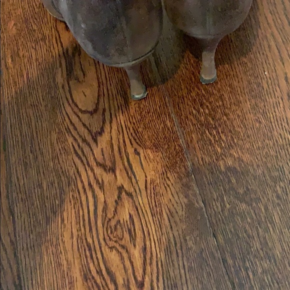 Brown suede kitten heeled boots - Picture 4 of 4